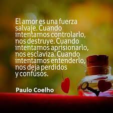 El Amor Es Una Fuerza Salvaje Fuerza Paulo Coelho Citas De Cumpleanos