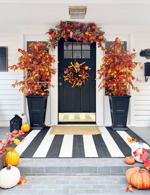 Fall Porch Decorating Ideas On the Back Porch - Thistlewood Farm