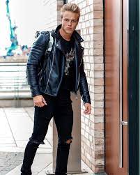 2 691 Likes 35 Comments Hagen Richter Hagenrichter On Instagram Leather Jacket Men Black Leather Jacket Outfit Stylish Jackets
