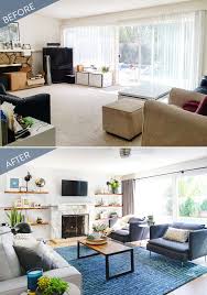 The wooded lot, solid foundation, and full basement attracted the homeowners to this ordinary. A Stylish Makeover Took This Living Room From Dull To Full Of Life Check Out All In 2021 Living Room Transformation Living Room Remodel Living Room Decor Brown Couch