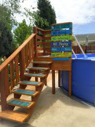 15 Marvelous Pallet Pool Noodle Storage Inspirations Freshouz Com In 2020 Pallet Pool Pool Steps Above Ground Pool Decks