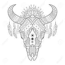 Among us spaceship and astronaut coloring page. Cow Skull Coloring Book Vector Illustration Royalty Free Cliparts Vectors And Stock Illustration Image 70734107