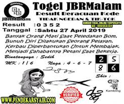 Syair Togel Hongkong Hari Ini 27 April 2019 27 April Tanggal Pelayan