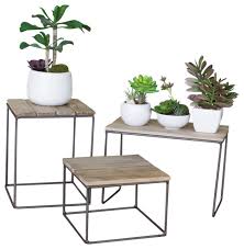 No two pieces are ever alike, all our finishing is done by hand, therefore, the tray you receive may vary slightly from. Farmhouse Wood Metal Display Riser 3 Piece Set Tabletop Stand Minimalist Open Industrial Plant Stands And Telephone Tables By My Swanky Home Houzz