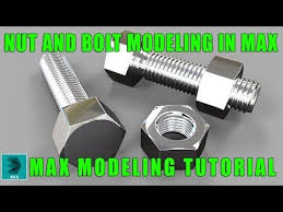 Max Modeling Tutorial L Nut And Bolt Modeling In Max Youtube 3ds Max Tutorials Nuts And Bolts Tutorial