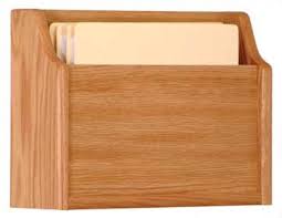 Wooden Mallet Chd15 1 Light Oak Single Pocket Extra Deep Wall Mounted Chart Holder