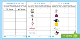 These worksheets feature words with the consonant blend bl. Which Sound Bl And Pl Worksheet Teacher Made