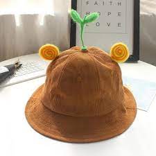 Smol Bean Sprout Corduroy Bucket Hat Brown China In 2021 Fisherman Hat Corduroy Bucket Hat Sun Protection Hat