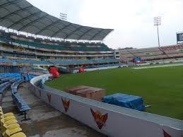 Vvs laxman inaugurates rajiv gandhi international stadium's north stand in honour of mohammad azharuddin. File Rajiv Gandhi International Cricket Stadium Hyderabad Jpg Wikipedia