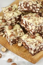 No Bake Malteser Rocky Road Recipe Recipe Tray Bakes Tray Bake Recipes Rocky Road Recipe