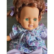 Vintage 1989 Baby Crissy Doll 16" idéale avec cheveux roux, yeux endormis,  FONCTIONNE !