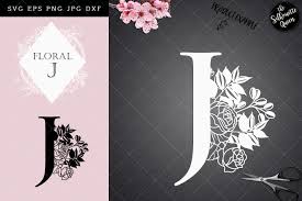 Download J Floral Letter Design Graphic By Thesilhouettequeenshop Creative Fabrica