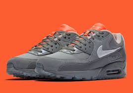 The Basement Further Expands Its Nike Air Max 90 Collaboration With A Grey And Orange Colorway Nike Air Max Nike Air Air Max