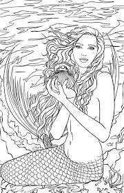Top 25 little mermaid coloring pages for kids: Mandala Mermaid Coloring Pages For Adults Novocom Top