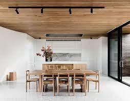 Templestowe House Cafe Culture Insitu Minimalist Dining Room Courtyard House Dining Room Design