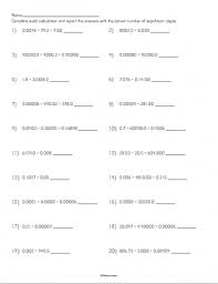 Adding With Significant Figures Worksheet Practices Worksheets Worksheets Science Education