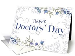 Funny medical valentine's day card, valentines card for doctor nurse, funny medical valentine card, love card for med student, anniversary card for doctor nurse (5.3'' x 8'' folded) 4.8 out of 5 stars 197. Happy Doctors Day Card Swirly Text And Flowers Blue Gray Purple Card Happy Doctors Day Doctors Day Happy Doctors Day Images