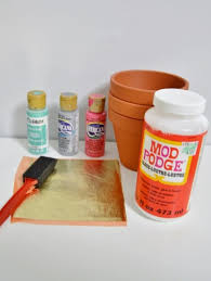 ( 0.0) out of 5 stars. How To Mod Podge Gold Leaf On A Planter Mod Podge Rocks