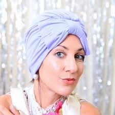 Buy Glamorous Turban With Bow Removable Bow Womens Blue Turban Bow Turban  for Woman Turban With Bow Turban Hair Wrap Turban Headwrap Online in India 
