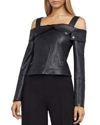 Bcbgmaxazria Bcbgmaxazria Cloth Vegan Leather Jacket Faux Leather Moto Jacket Womens Moto Jacket