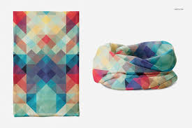 Neck Warmer Mockup Set Neck Warmer Bandana Design Custom Clothing Design