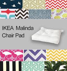 Custom Ikea Chair Pad Cover Custom Ikea Malinda Covers Malinda Seat Covers Colorful Ikea Slipcovers Chair Pads Ikea Chair Washable Slipcovers
