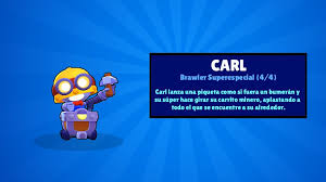His super is a crazy cart spin that clobbers anyone around him.. Brawl Stars On Twitter Carl Is Here