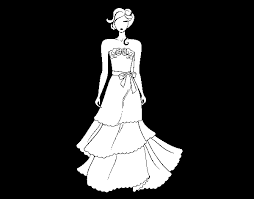 Discover the perfect gown wit. Strapless Wedding Dress Coloring Page Coloringcrew Com