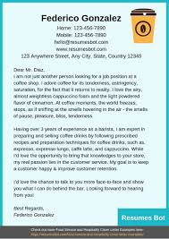 Barista Cover Letter Samples Templates Pdf Word 2021 Barista Cover Letters Rb Cover Letter Example Job Interview Advice Cover Letter
