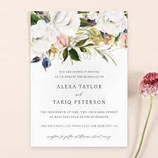 Invitation Octavia Portrait Wedding Invitations Boho Wedding Invitations Flower Wedding Invitation