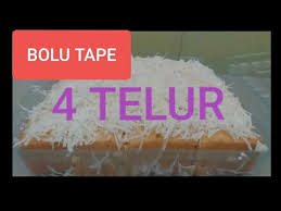 Resep bolu tape panggang 4 telur. Bolu Tape 4 Telur Youtube