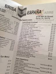 Sus 26 maravillosos campos de golf, el clima que permite jugar los. Sign Picture Of Brisa De Espana Doral Tripadvisor