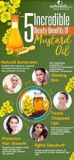 To make this mask, soak half a cup of fenugreek seeds in a cup of mustard oil. 5 Amazing Ways To Use Mustard Oil In Your Beauty Care Regimen Infographic