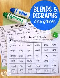 Phonics Dice Games For Blends And Digraphs This Reading Mama