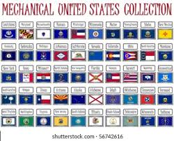 Us state flags · alabama flag · alaska flag · american samoa flag · flag of arizona arizona flag · the flag of arkansas arkansas flag · california flag · colorado flag . Mechanical United States Flags Collection Against Stock Vector Royalty Free 56742616