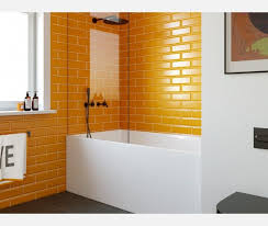 Metro Orange Wall Tiles Beautiful Tile Bathroom Yellow Bathroom Tiles Tile Bathroom
