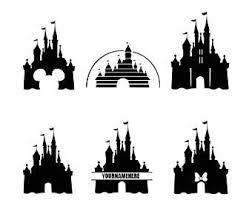 Disney Castle Svg Disney Castle Silhouette Clipart Dxf Vector Monogram Cricut Silhouette Cameo Disney Castle Tattoo Disney Castle Silhouette Castle Silhouette