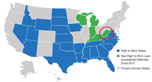 Can you pick the states that were part of the union during the american civil war and avoid those that seceded or that were not yet states? National Right To Work Foundation Legal Victory West Virginia Supreme Court Unanimously Upholds Right To Work National Right To Work Foundation