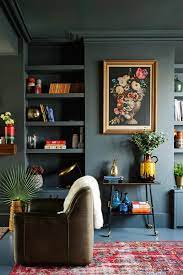 Über 7 millionen englischsprachige bücher. Homes Why Dark Grey Is A Bright Idea Dark Living Rooms Interior Interior Design