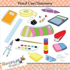 School Supplies Clip Art Pencil Case Stationery Clip Art Pencil Case