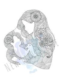 Mother And Baby Coloring Page Digital Download Birth Art Etsy In 2021 Birth Art Baby Coloring Pages Mothers Day Drawings