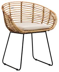 rattan dining chair tropical dining