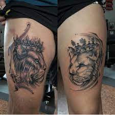 Table of contents mountain lion and lioness tattoos king and queen lion tattoos.matching lion tattoo then restyle them as king and queen lion tattoos. Couple Tattoos Paar Tattoos Parship Tattoos Friends Tattoo Lion King Queen Tattoo Facebook