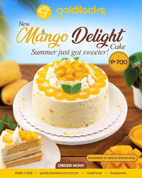 I received one pink box of pinipig. Goldilocks Mango Delight Cake Facebook