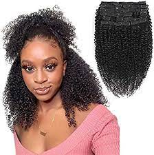 99 ($31.99/count) 5% coupon applied at checkout. Kinky Curly Clip In Human Hair Extensions 20inch Afro Kinky Curly Hair Clip Ins Human Hair Extensions Clip In Hair For Black Women 10 Pieces Amazon Co Uk Beauty