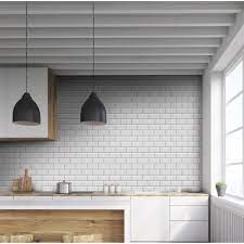 Gorgeous garden furniture on a budget aol. Metro Bevelled Mid Grey Wall Tile 200 X 100mm Homebase