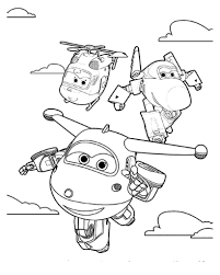 Super Wings Coloring Pages Print For Kids Wonder Day