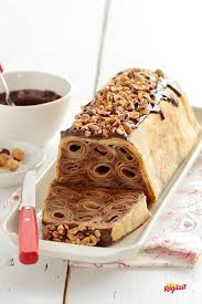 Cake De Crepes Au Chocolat Regilait Recette Crepes Au Chocolat Gateaux Et Desserts Chocolat