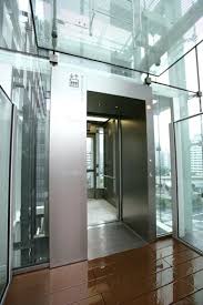 展望用エレベーター4階乗り場 エレベーター 天井 ライト 意匠