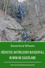 Plasterlegge Hochster Naturlicher Wasserfall In Nrw Hattest Du S Gewusst Sauerland Wohnmobil Touren Wasserfall